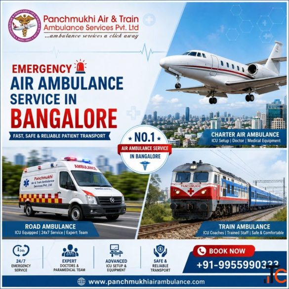 Panchmukhi Air Ambulance in Bangalore Is Designed To Save Patients during Emergencies