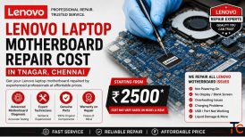 Lenovo laptop motherboard repair cost in Tnagar Chennai
