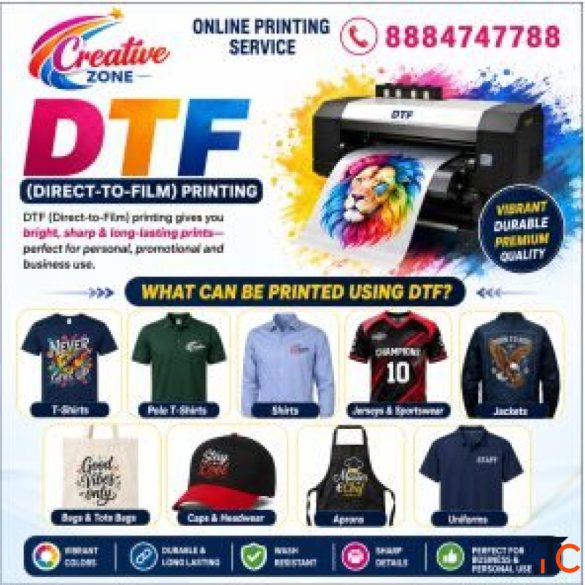 DTF Printing for Businesses Events Brands Online Printing Service 501