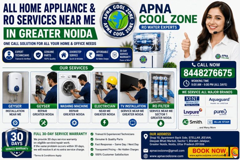 Home Appliance RO Services Near Me in Greater Noida - APNA COOL ZONE