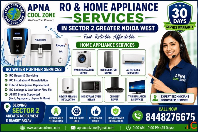 RO Home Appliance Services in Sector 2 Greater Noida West - APNA COOL ZONE