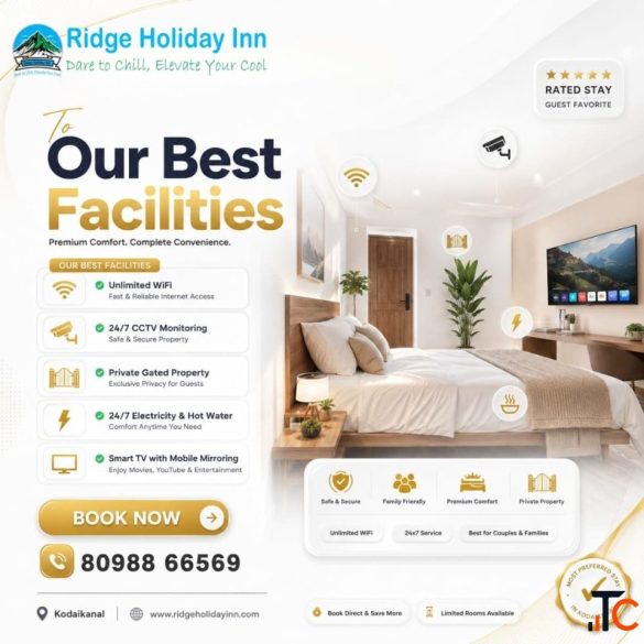 Stay in Comfort at Ridge Holiday Inn Kodaikanal