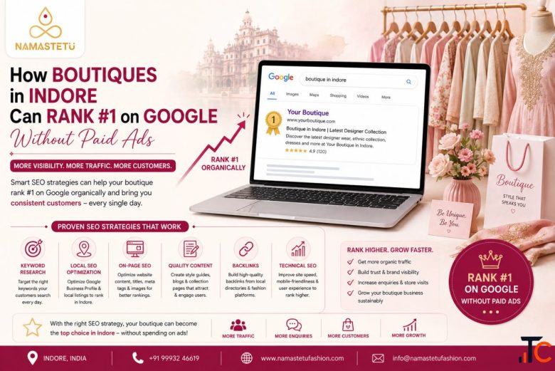 How Boutiques in Indore Can Rank 1 on Google Without Paid Ads
