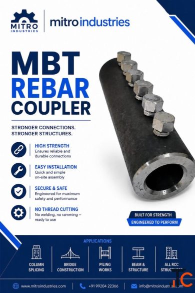 MBT Rebar Coupler - 10mm to 40mm Durable Steel Bar Splicing Solution