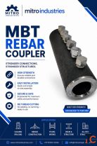 MBT Rebar Coupler - 10mm to 40mm Durable Steel Bar Splicing Solution
