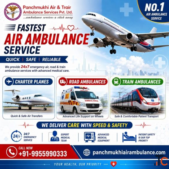 Panchmukhi Air Ambulance in Delhi operates with state-of-the-art facilities