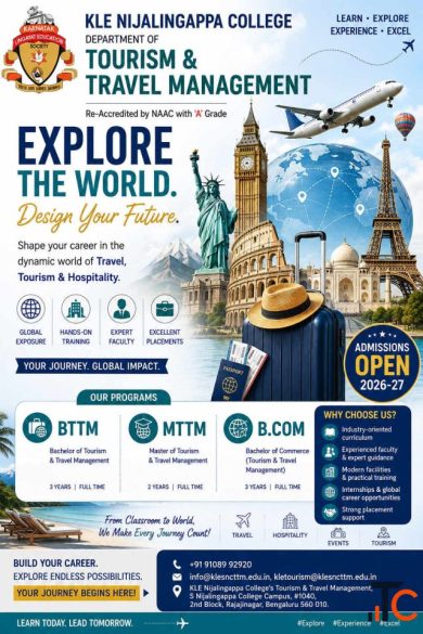 Admissions Open 2026-27 Travel and Tourism colleges in India