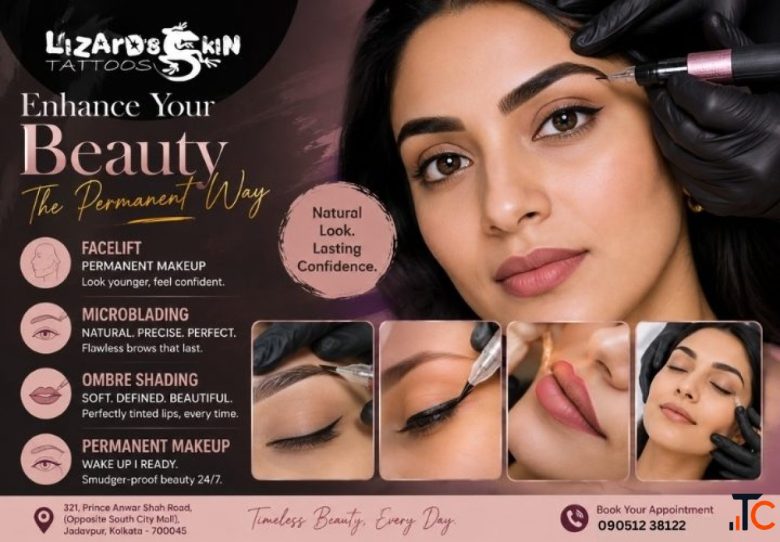 Permanent Makeup in Kolkata Lizard's Skin Tattoos