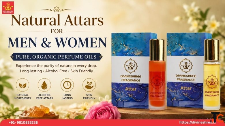 Natural Attars for Men Women - Pure Organic Perfume Oils