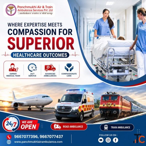 Panchmukhi ICU Train Ambulance in Patna- Affordable Medical Transport with 24 hours access