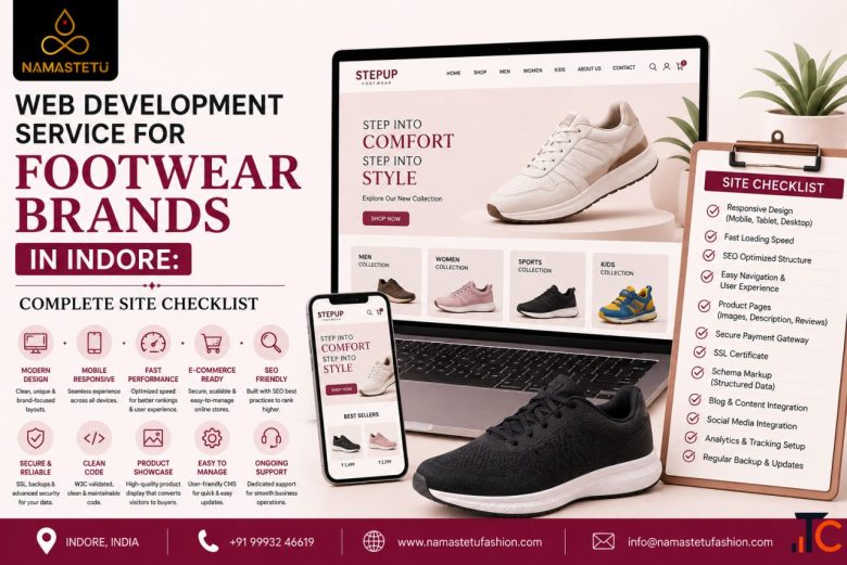 Web Development Service for Footwear Brands in Indore Complete Site Checklist