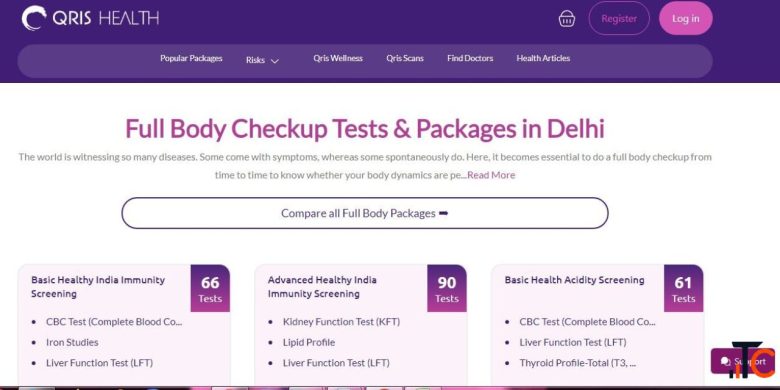 Book Full Body Health Checkup in Delhi Accurate Lab Tests at Home - Qris Health