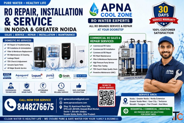 RO Service Noida Extension Near Me - Price Repair Sales Spare Parts APNA COOL ZONE