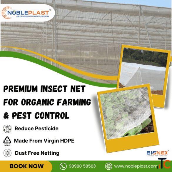 Premium Insect Net for Organic Farming Pest Control Nobleplast