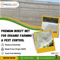 Premium Insect Net for Organic Farming Pest Control Nobleplast