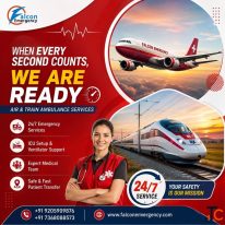 Falcon Emergency Low Cost Train Ambulance in Patna- Reliable Patient Movement with ICU