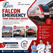 Falcon Emergency ICU Train Ambulance in Delhi- Comfort and care are always our priority