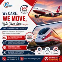 Falcon Emergency Best Patient Shifting Ambulance in Guwahati- Lifeline via Rails