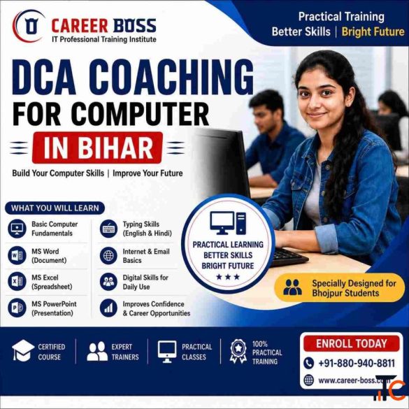 DCA Coaching for Computer in Bihar - Career Boss Institute