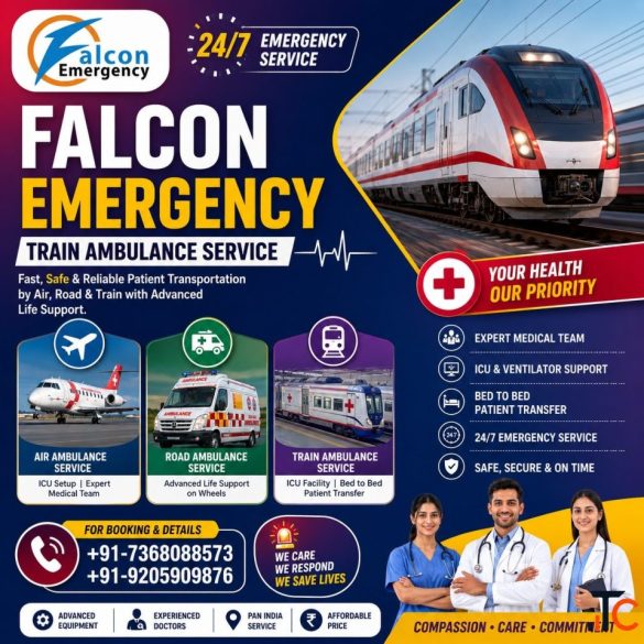 Falcon Low Cost Train Ambulance in Mumbai - Professional Medical Transfer with ICU support