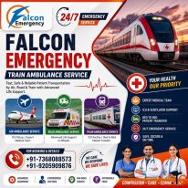 Falcon Affordable Train Ambulance in Chennai- Round-the-Clock Assistance with quick response