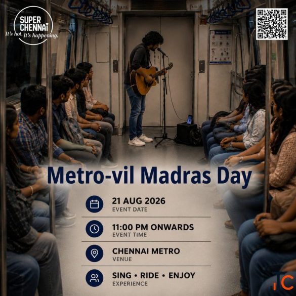 Madras Day 2026 Midnight Musical Metro Ride in Chennai