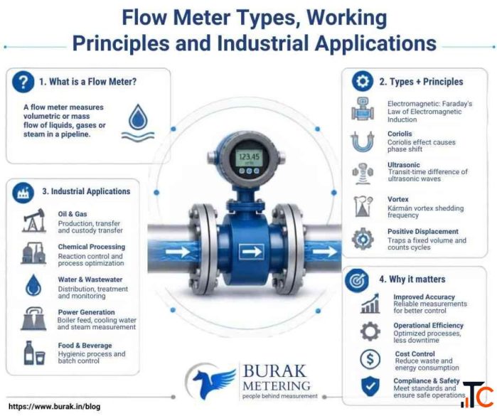 Flow Meter Types Working Principles and Industrial Applications