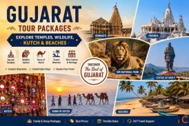 Gujarat Tour Packages - Explore Temples Wildlife Kutch Beaches