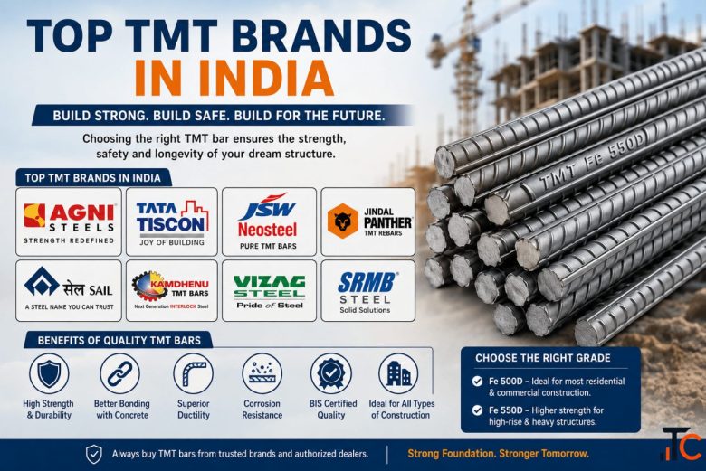 Top TMT Brands in India