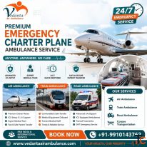 Book Vedanta Air Ambulance Service in Ranchi at Low fee