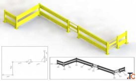 Guardrail and Handrail CAD Drawing Services for Fabricators