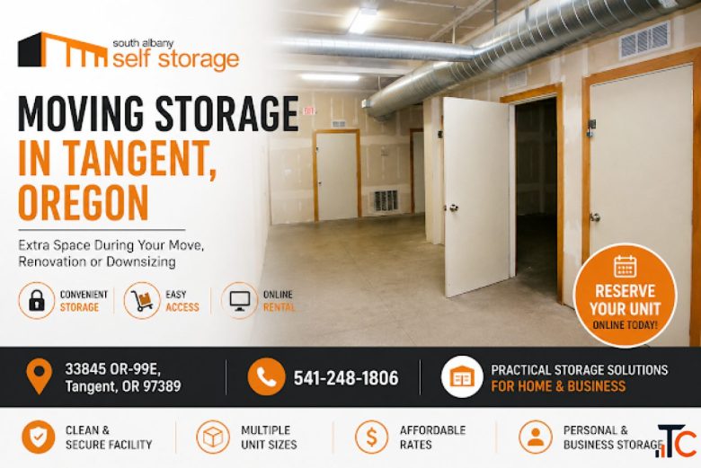 Riverside storage unit in Tangent for Flexible Storage