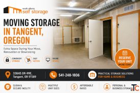 Riverside storage unit in Tangent for Flexible Storage
