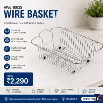 Stainless Steel Plate Wire Basket for Kitchen