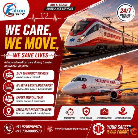 Falcon Emergency Affordable Train Ambulance in Delhi- Safe Transfers With Compassion
