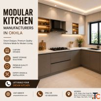Modern Modular Kitchen Designs in Okhla