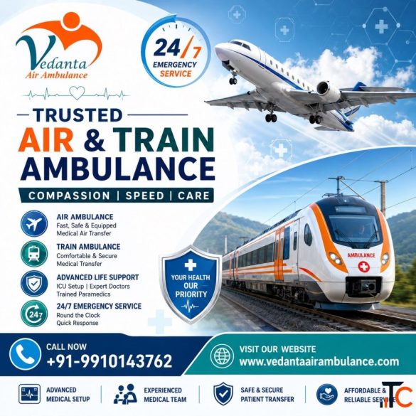Avail Vedanta Air Ambulance Services in Kolkata - Safe and Comfortable Medical Transfer