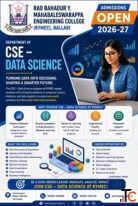 CSE Data Science Course in Ballari Top Engineering College Karnataka