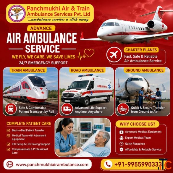Panchmukhi Best Patient Shifting Air Ambulance in Patna- Reliable Hospital-to-Hospital Transfers