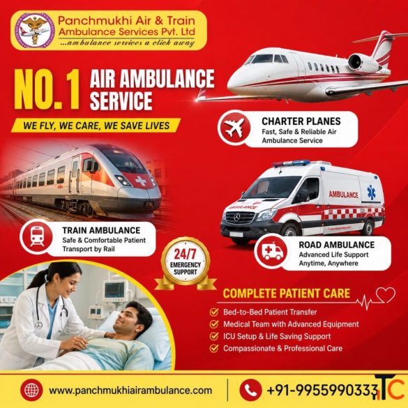 Panchmukhi ICU Air Ambulance in Hyderabad- Choose for Comfortable Transfers