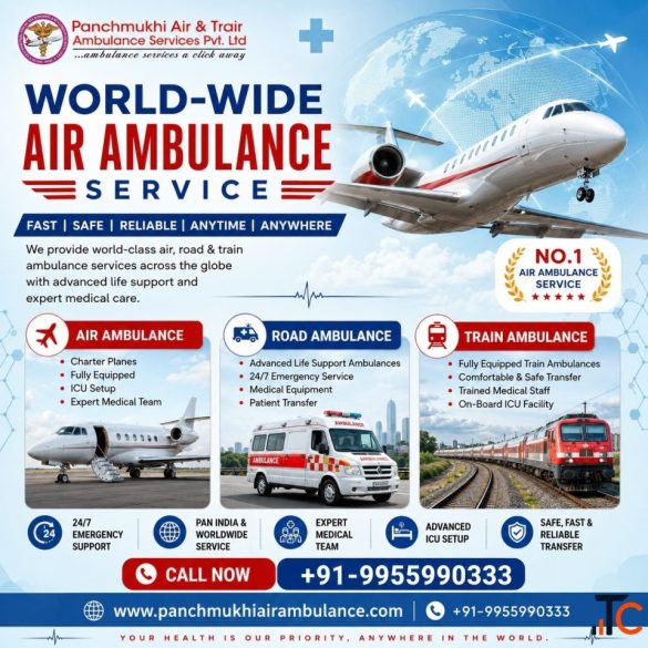 Panchmukhi Best Patient Shifting Air Ambulance in Thiruvananthapuram- Every Mile Dedicated To Care