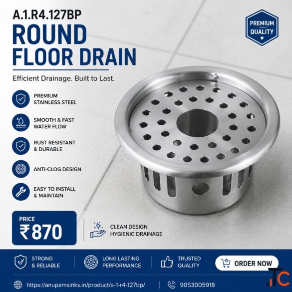 Stainless Steel Round Shape Floor Drain