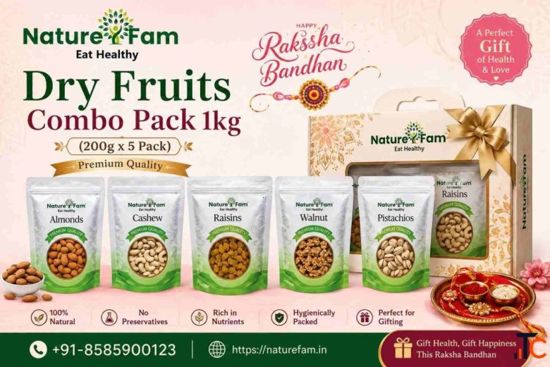 Naturefam Dry Fruits Combo Pack 1kg 200g x 5 - Premium Quality