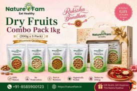 Naturefam Dry Fruits Combo Pack 1kg 200g x 5 - Premium Quality