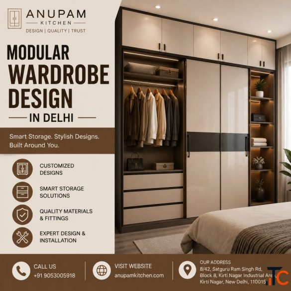 Modular Wardrobe Design in Delhi Anupam Kitchen