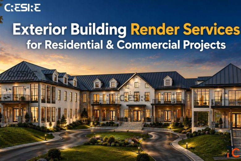 Exterior Building Render Services for Residential Commercial Projects