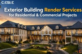 Exterior Building Render Services for Residential Commercial Projects