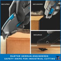 Martor German-Engineered Safety Knife for Safer Cutting Saurya Safety