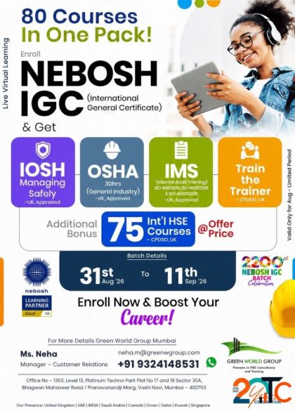 NEBOSH IGC Course in Ujjain - Green World Group