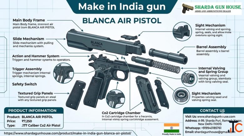 Buy Premium Make in India Gun - Blanca Air Pistol at Best Price Sharda Gun House